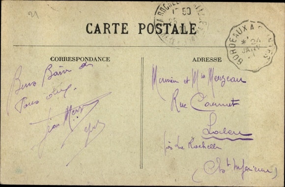 Postcard Jonzac Charente Maritime, The State Station, interior, Staatsbahnhof von der Gleisseite