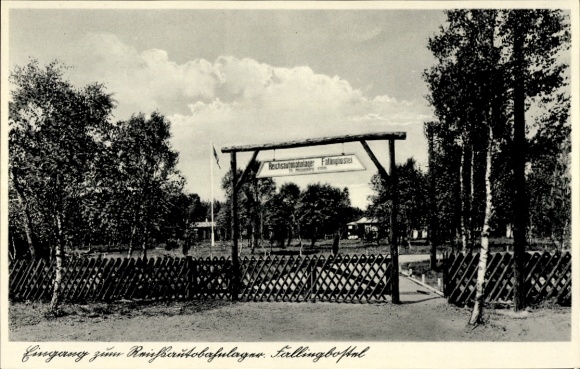 Ak Bad Fallingbostel im Heidekreis, Eingang zum Reichsautobahnlager