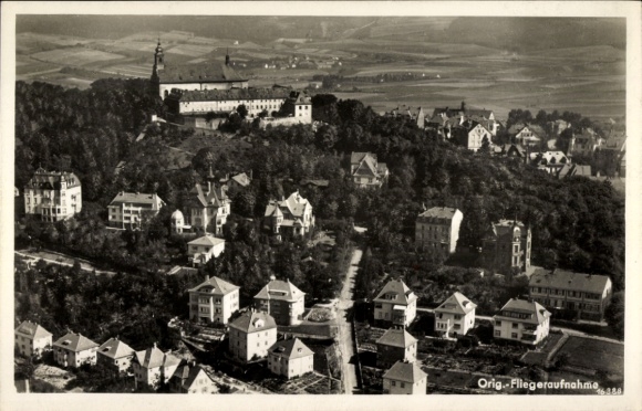 Ak Fulda in Hessen, Kloster Frauenberg, Fliegeraufnahme