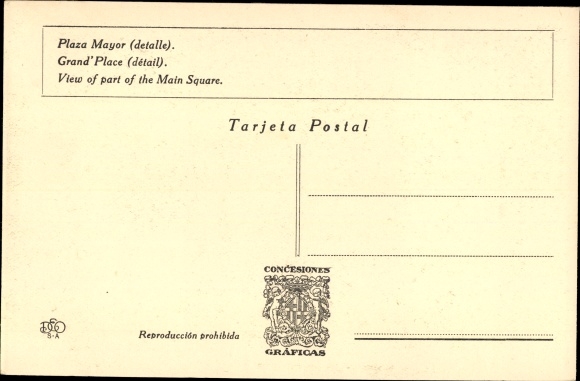Postcard Barcelona Katalonien Spanien, International Exhibition, Plaza Mayor