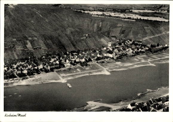 Ak Kinheim an der Mosel, Fliegeraufnahme