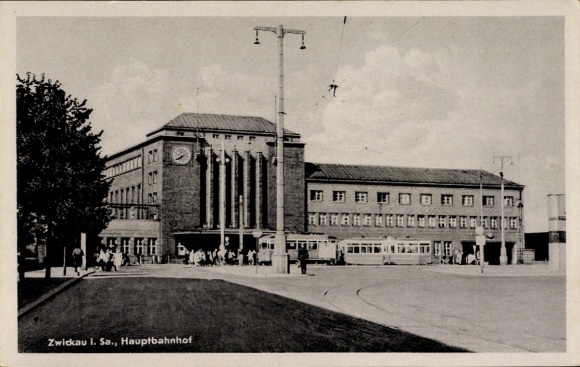Ak Zwickau in Sachsen, Hauptbahnhof