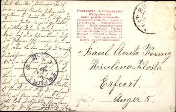 Artist Postcard Keller, Ferdinand, German Imperial House under Kaiser Wilhelm II, Greyhound
