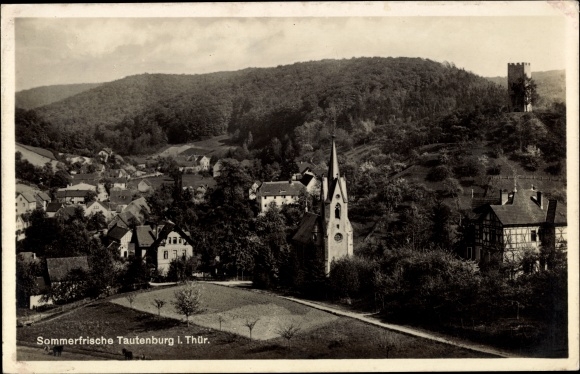 Postcard Tautenburg in Thüringen, Panorama