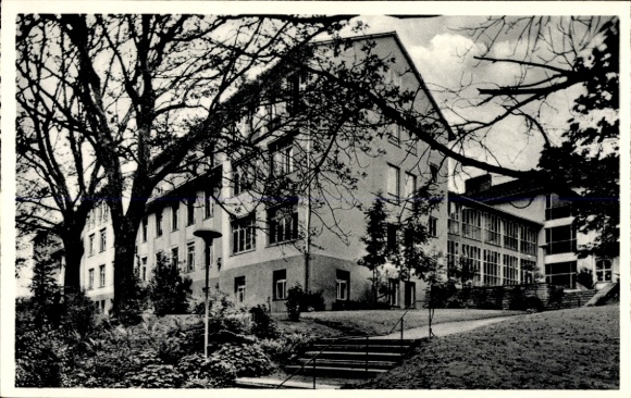 Postcard Biberach an der Riß in Upper Swabia, District Hospital