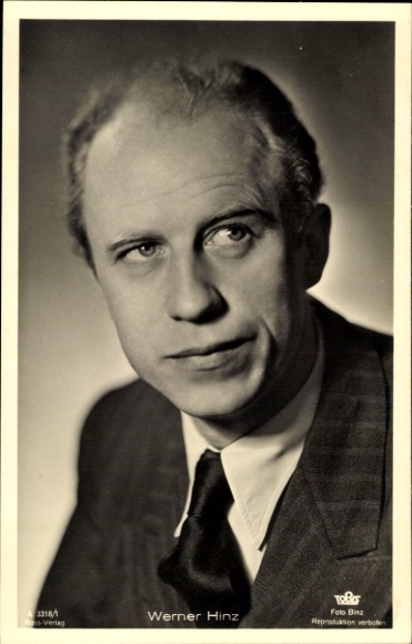 Ak Schauspieler Werner Hinz, Portrait, Ross 3318/1