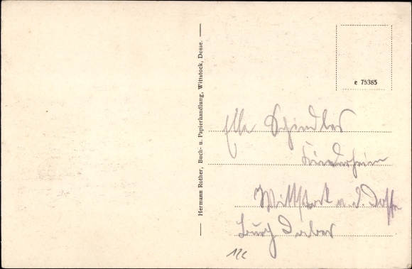 Postcard Alt Daber Wittstock Dosse in the Prignitz, Burg Daber rest home
