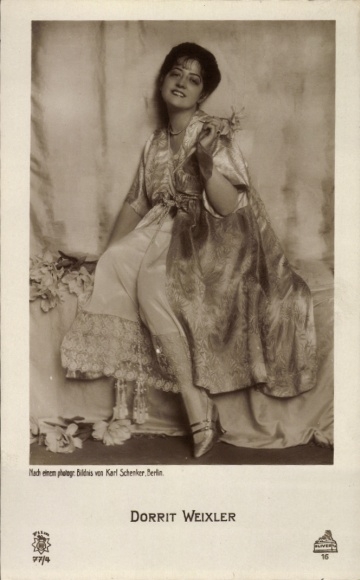 Ak Schauspieler Dorrit Weixler, Portrait