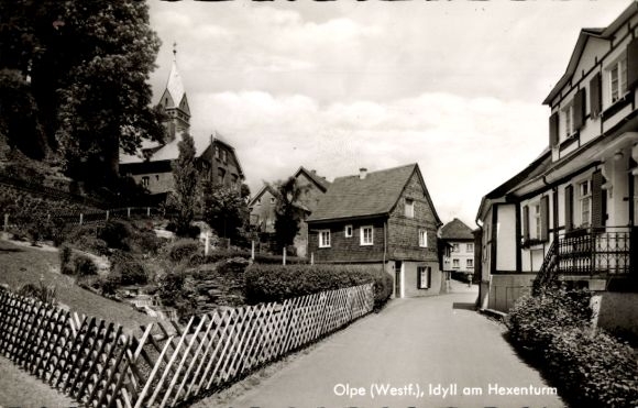 Ansichtkaart Olpe in Sauerland Westfalen, Heksentoren