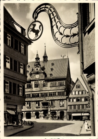 Ak Tübingen am Neckar, Rathaus