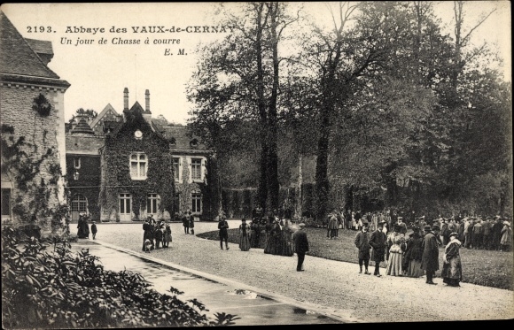 Postcard Vaux de Cernay Yvelines, L´Abbaye, A Day of Hunting