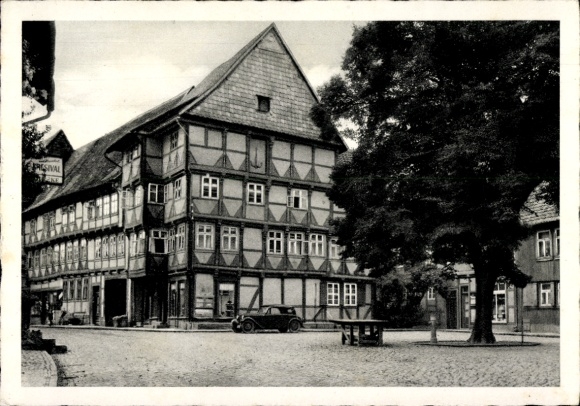 Postcard Hornburg Schladen Werla Lower Saxony, market square