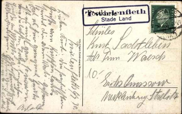 Postcard Altes Land Kirschenland Lower Saxony, Altländer coffee company, farmhouse
