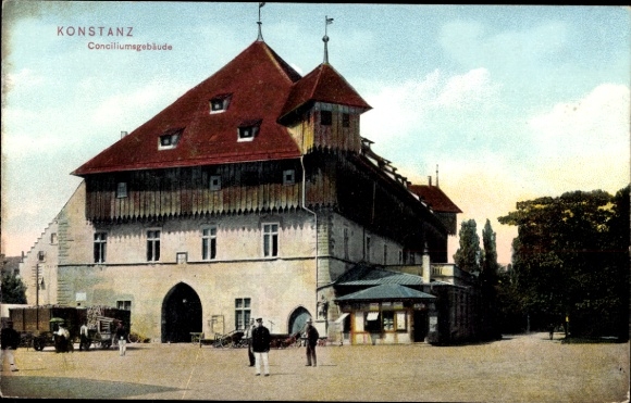 Ak Konstanz am Bodensee, Conciliumsgebäude,  Architektur, farbig