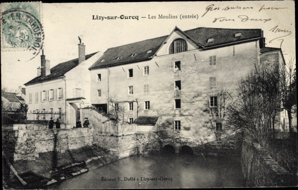 Ak Lizy sur Ourcq Seine et Marne, Les Moulins