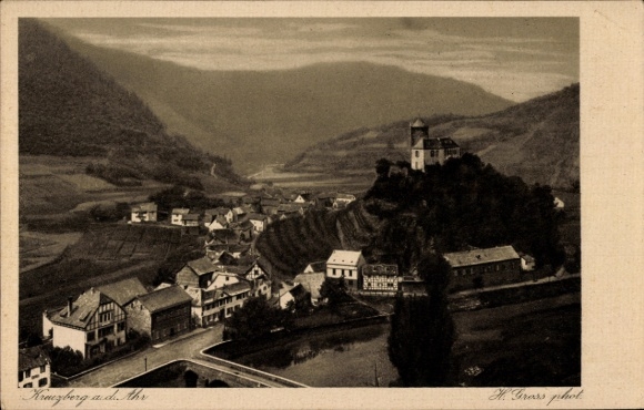 Postcard Kreuzberg Altenahr in the Ahr Valley, general view