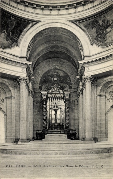 CPA Parijs VII, Hôtel des Invalides, Sous le Dôme