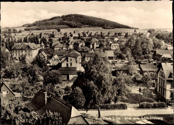 Postcard Ebersbach in Saxony, view of the Schlechteberg