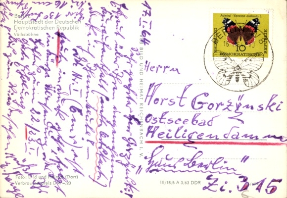 Postcard Berlin Mitte, Volksbühne, Babylon Cinema