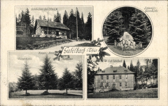 Ak Ilmenau in Thüringen, Berghotel Gabelbach am Kickelhahn