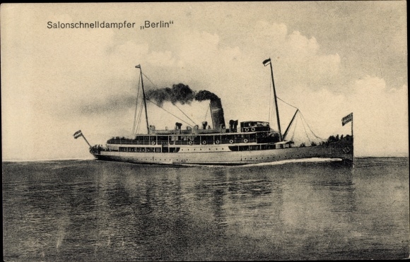 Ak Salon Schnelldampfer Berlin, Swinemünder Dampfschifffahrtsgesellschaft