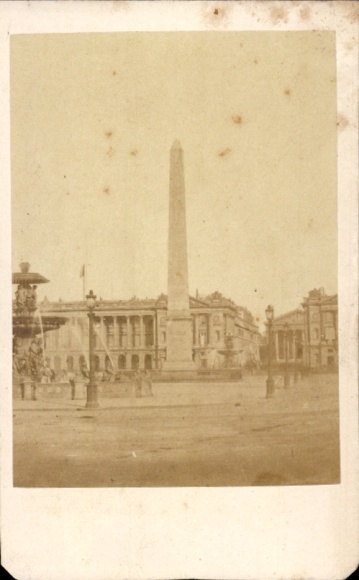 CdV Paris VIII., Place de la Concorde, obelisk