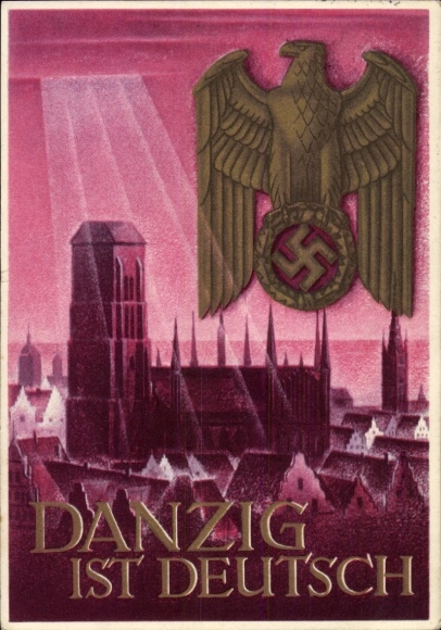 Postal stationery artist Postcard Klein, Gottfried, Danzig is German, WHW