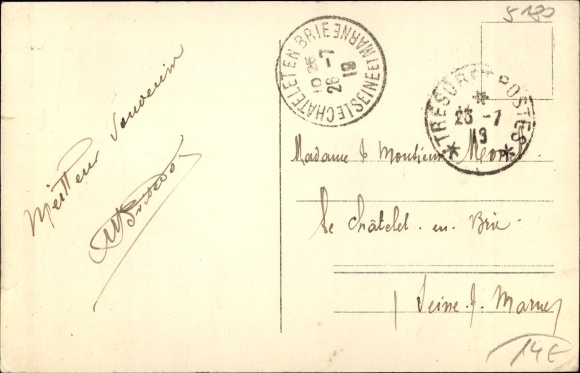 Postcard Eschweiler in North Rhine-Westphalia, Hotel Schützenhalle, passers-by, weather column