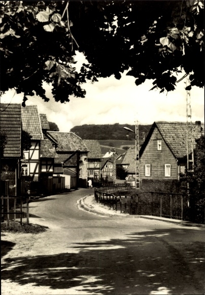 KP Uder im Eichsfeld Turyngia, tylna oprawa, przekrój ulicy