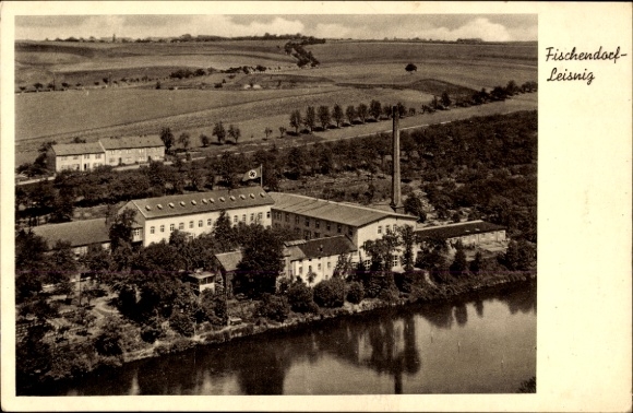 KP Fischendorf Leisnig na Freiberger Mulde Saksonia, panorama, budynek fabryczny