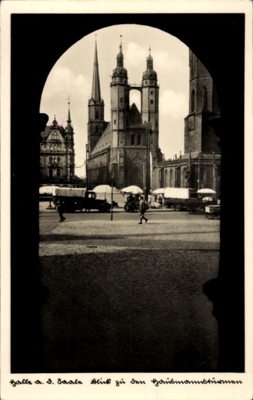 Postcard Halle an der Saale, Tower