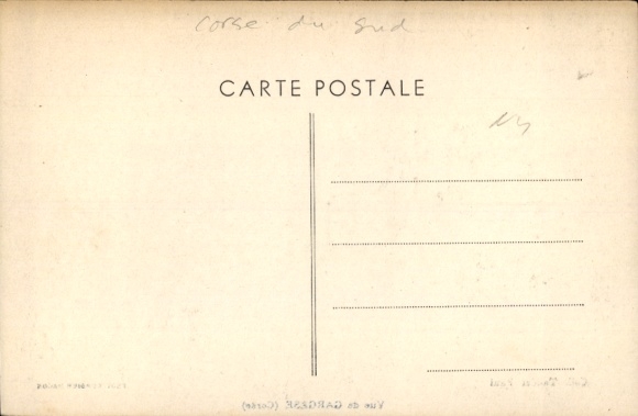 Postcard Cargèse Corse du Sud, general view