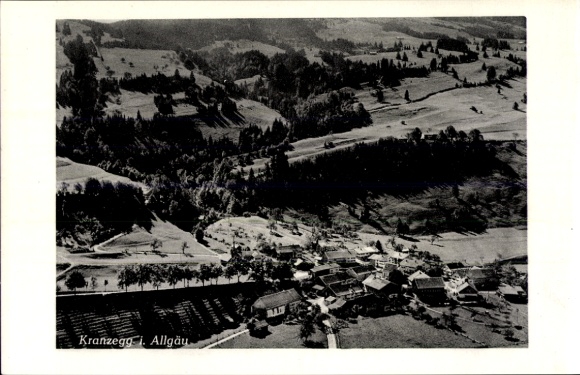 Ak Kranzegg Rettenberg im Allgäu, Fliegeraufnahme