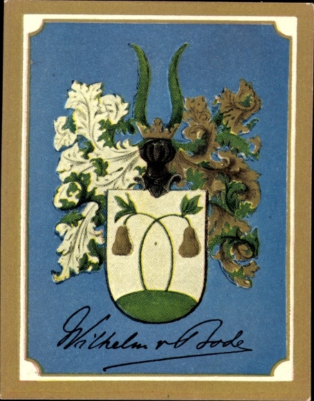 Collection picture Glorious German Coats of Arms No. 197, Wilhelm von Bode, art historian