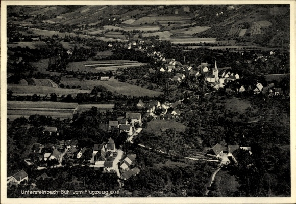 Postcard Bühl Untersteinbach Pfedelbach in Württemberg, aerial photograph