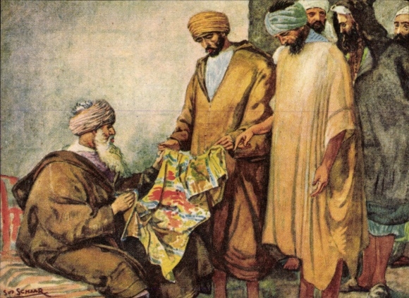 Künstler Ak Joseph van Egypte, Het is de rok van mijnen zoon..., Genesis XXXVII:33