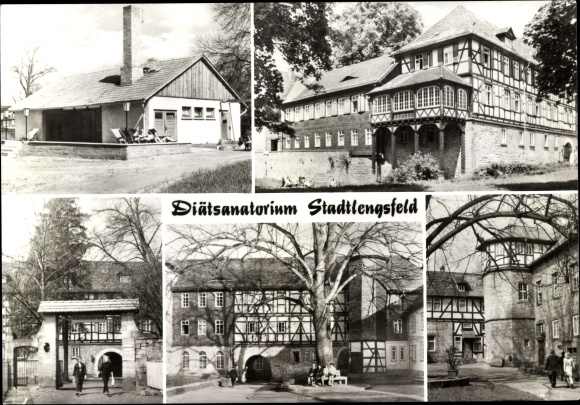 Postcard Stadtlengsfeld in Thuringia, diet sanatorium