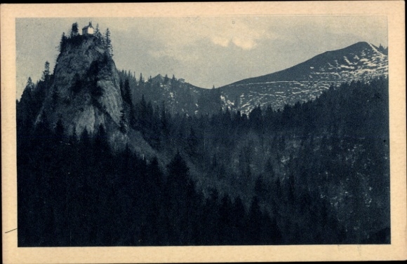 Postcard Tegernsee in Upper Bavaria, Galaunalm, Riederstein and Baumgarten