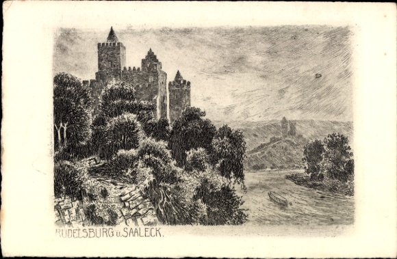 Ak Saaleck Bad Kösen Naumburg an der Saale, Burg