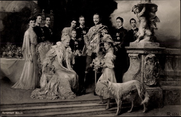 Artist PC Keller, Ferdinand, German Imperial House under Kaiser Wilhelm II., greyhound