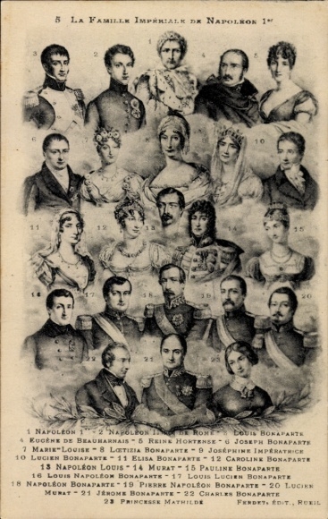 Postcard La Familie Imperiale de Napoleon I., Napoleon II roi de Rome