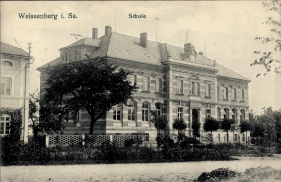 Ak Weißenberg in Sachsen, Schule
