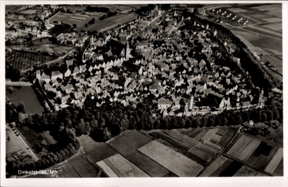 Ak Dinkelsbühl in Mittelfranken, Fliegeraufnahme