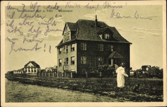 Ak Wyk op Föhr Noord-Friesland, zuidstrand