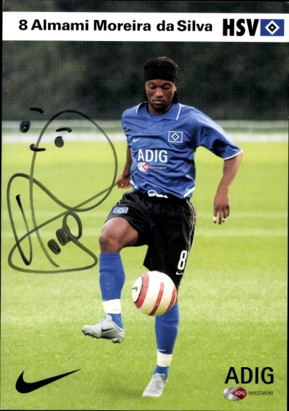 Autogrammkarte Fußballer Almami Moreira da Silva, Hamburger SV / HSV, Autogramm