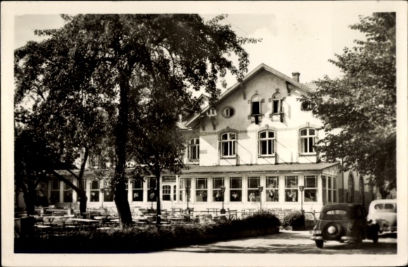 Postcard climatic health resort Plau am See, FDGB recreation home Waldheim