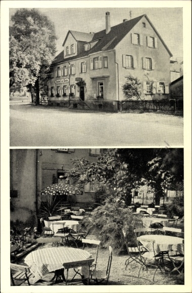 Ak Reichenbach Waldbronn im Schwarzwald, Gasthaus und Metzgerei zur Sonne, Bes. Eugen Röcker