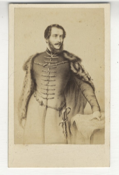 CdV portrait Layos Kossuth von Udvard and Kossuthfalva, Hungarian minor nobility