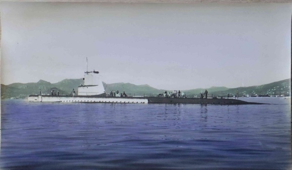 Foto Amerikaanse onderzeeër, onbekend