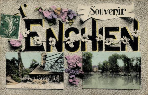 passe-partout KP Enghien les Bains Val d'Oise, widok na jezioro, pawilon